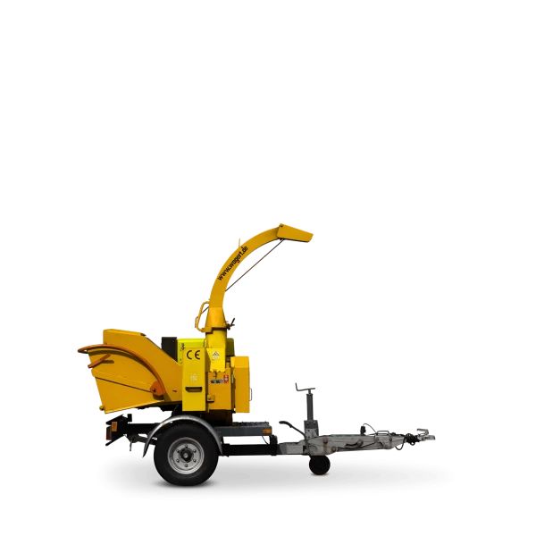 Side view of the Wagert wood chipper